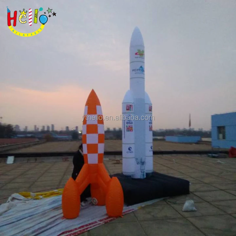Source Ballon gonflable géant en PVC, modèle de fusée à hélium avec  publicité de haute qualité on m.alibaba.com