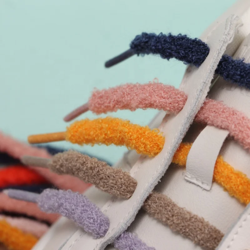 Children's Elastic Shoe Laces Olian Fluffy Shoe Laces Add A