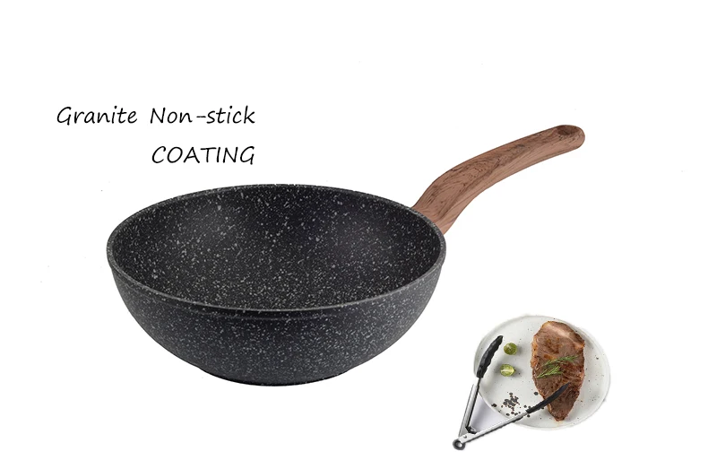 Carote 28cm Forged Granite Coating Aluminum Woks Cookware Granite Pan Non  Stick Wok Cooking Pot - Buy Carote 28cm Forged Granite Coating Aluminum  Woks Cookware Granite Pan Non Stick Wok Cooking Pot