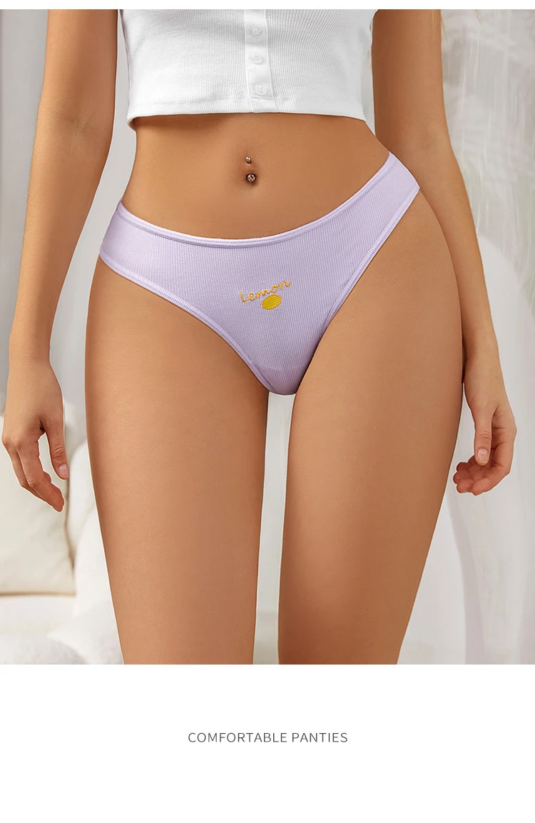 Ladymate Odm/oem Bragas Bordadas De Para Mujer Woman Embroidery Thongs
