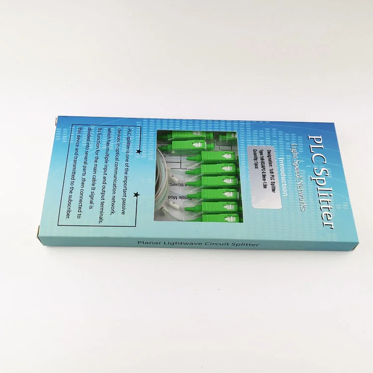 Cheap Price G657 A1 0.9mm loose tube 1*16 Optical fibre Splitter SC/UPC sx core fiber optic mini plc splitter
