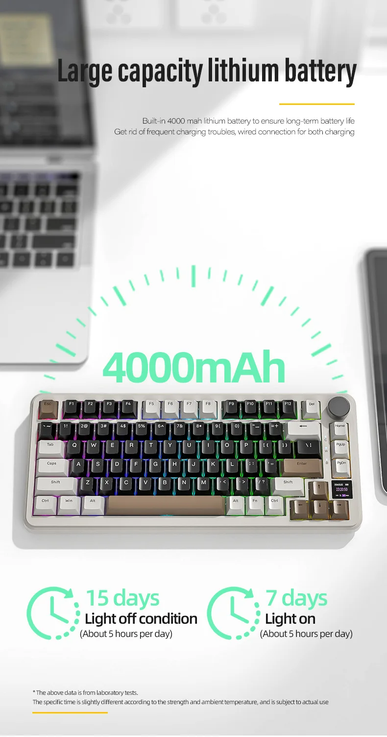 Attack Shark X85 PRO Three Mode RGB BT Wireless Mechanical Keyboard with Display Customized Hot Plug Game Mechanical Keyboard