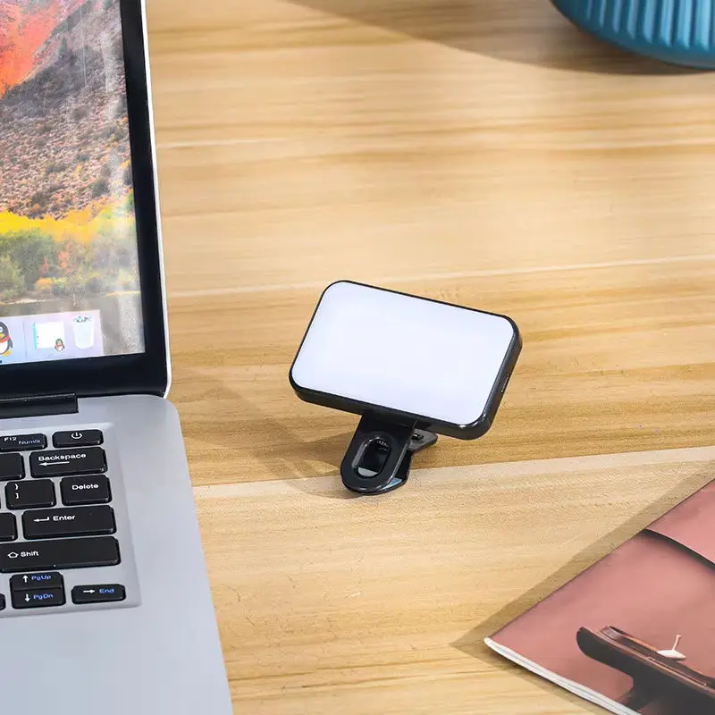 2024 Factory Outlet Mini Clip Led Selfie Light ODM Mobile Phone 3 Colours Fill Light Video Conferencing Portable Video Light