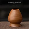 Kiln changed spiral tea whisk stand-ancient brown