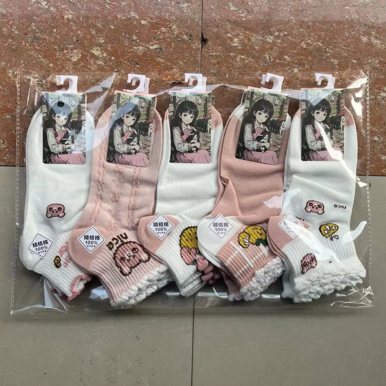 2024 New Style Multifarious Types Spring Summer Short Ankle Women Cotton Socks Whole Sell