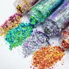 2022 New Arrivals Wholesale Polyester Tumbler Craft Nail Pink White Chunky Glitter Mixed Bulk Color Shifting Glitter