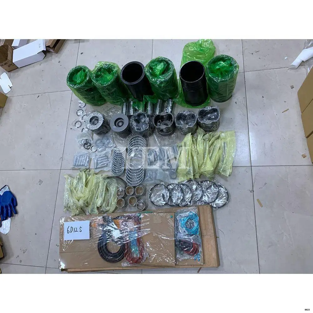 China Originally Produced 6D125 Overhaul Kit With Cylinder Gaskets Set Piston Rings Liner Bearing Valves for Komatsu