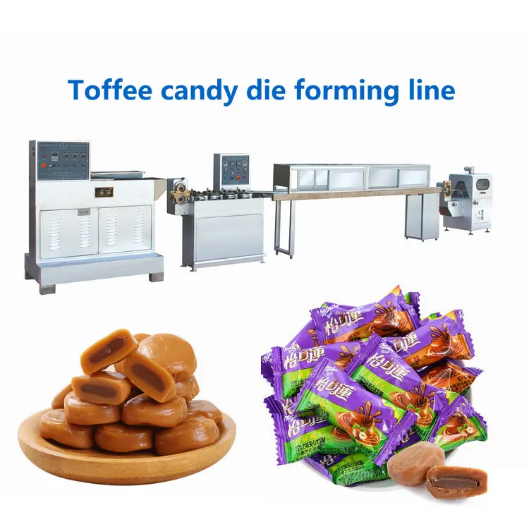 Full Automatic Soft Candy Making Machines Caramel Toffee Candy Depositing Production Line with CE Certificate