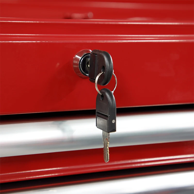 42-Inch Heavy Duty Stainless Steel Workshop Tool Cabinet Large Drawer Roller Metal Trolley for Garage Storage OEM Customizable details