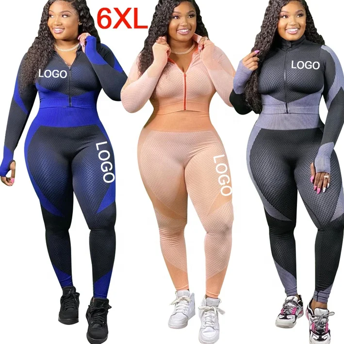 fangst Accord Forord Source Gym Clothes Women Set Plus Size Activewear Seamless Yoga Leggings  and Long Sleeve Jackets on m.alibaba.com