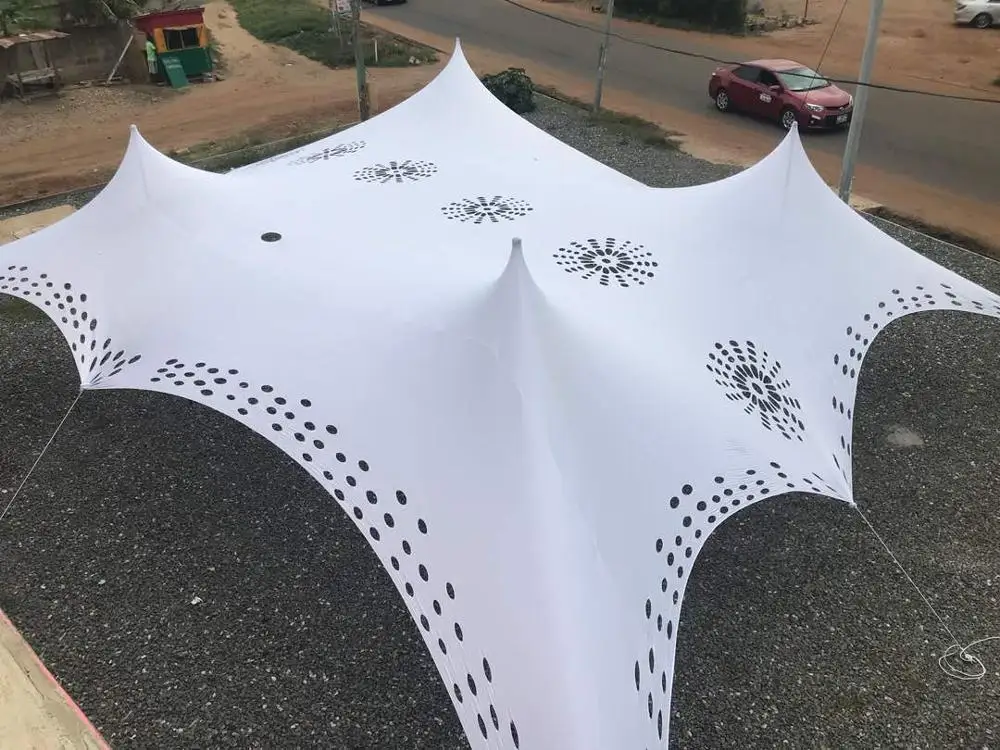 Best Selling Sieco Waterproof 560G PVC Aluminum Frame Fire Resistant Stretch Tents for Party Event Weddings