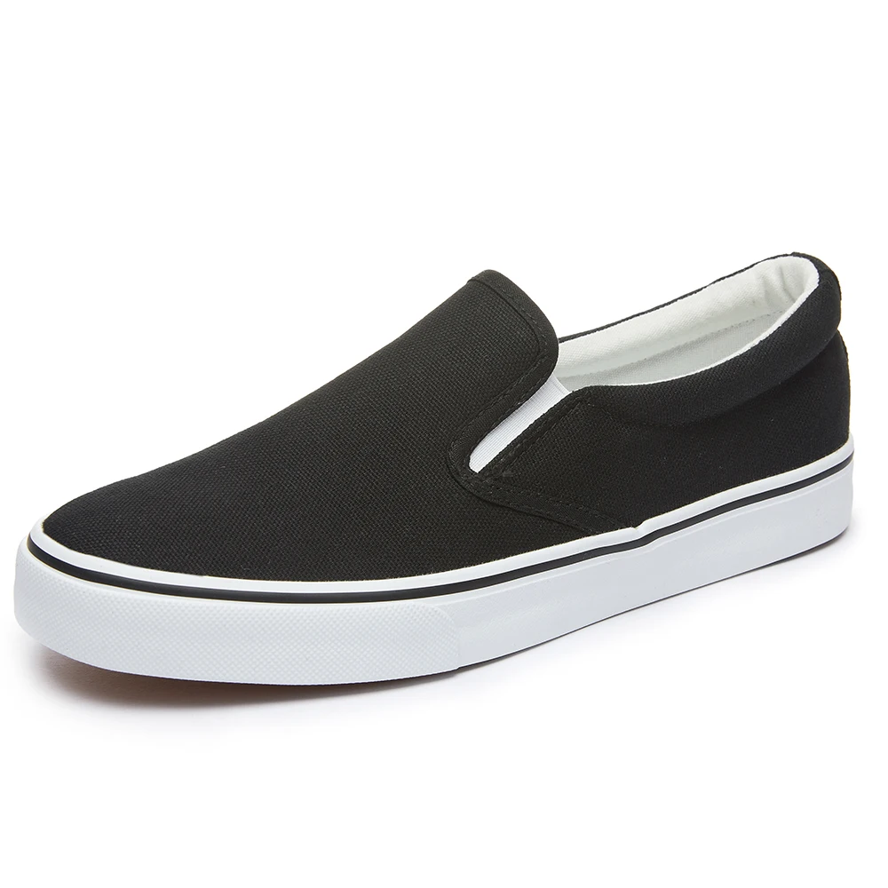 High Quality Custom Logo Canvas Shoes Classic Vulcanized Slip-on ...