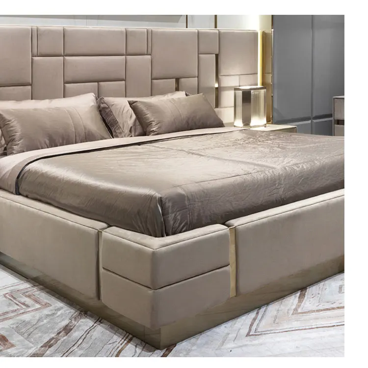 Italian Luxury Bedroom Set Furniture King Size Modern Italian Newest