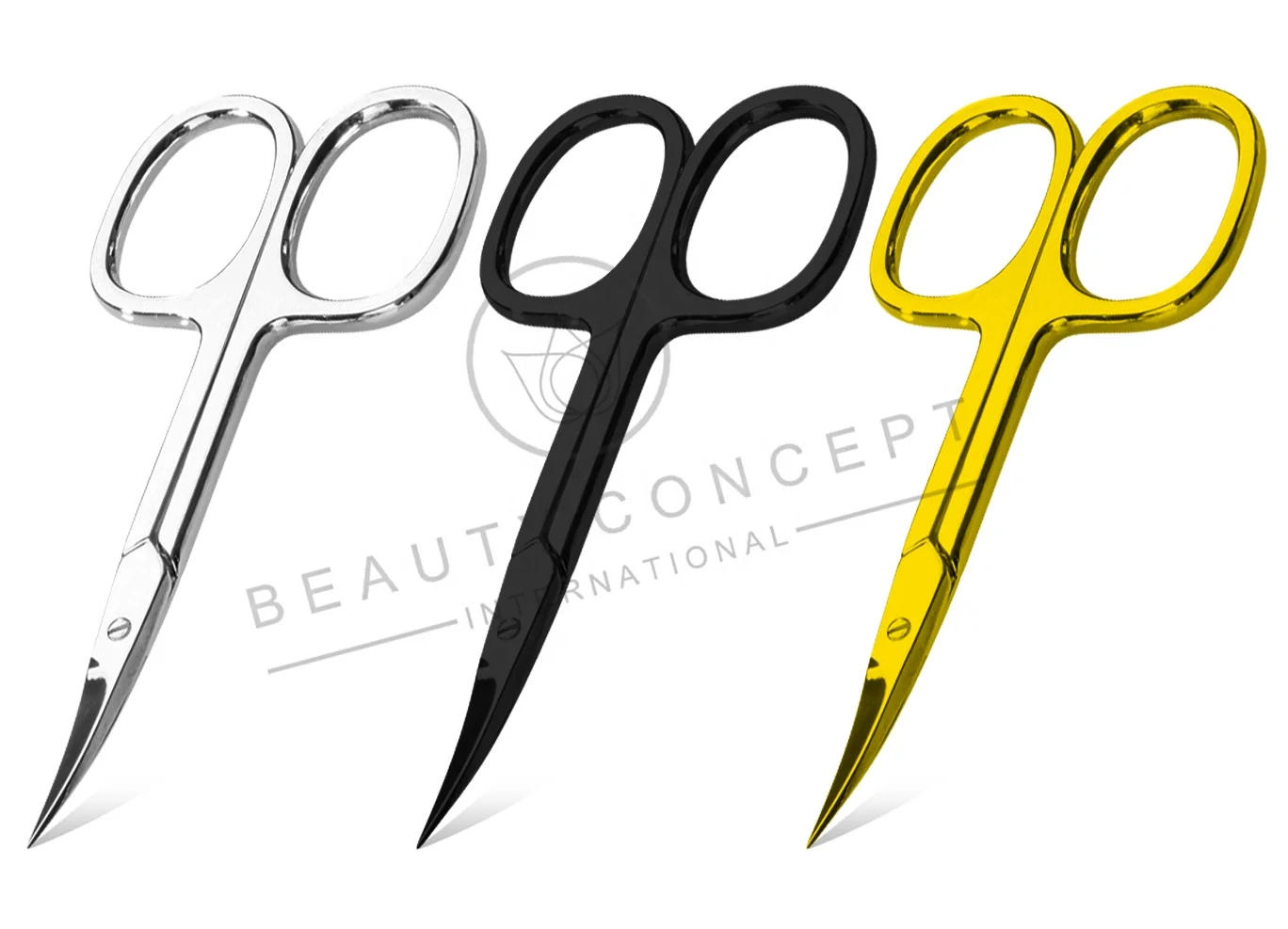 Premium Large Finger Loop Style Cuticle Scissors With Tower Tip Precise Cut for Manicure and Pedicure