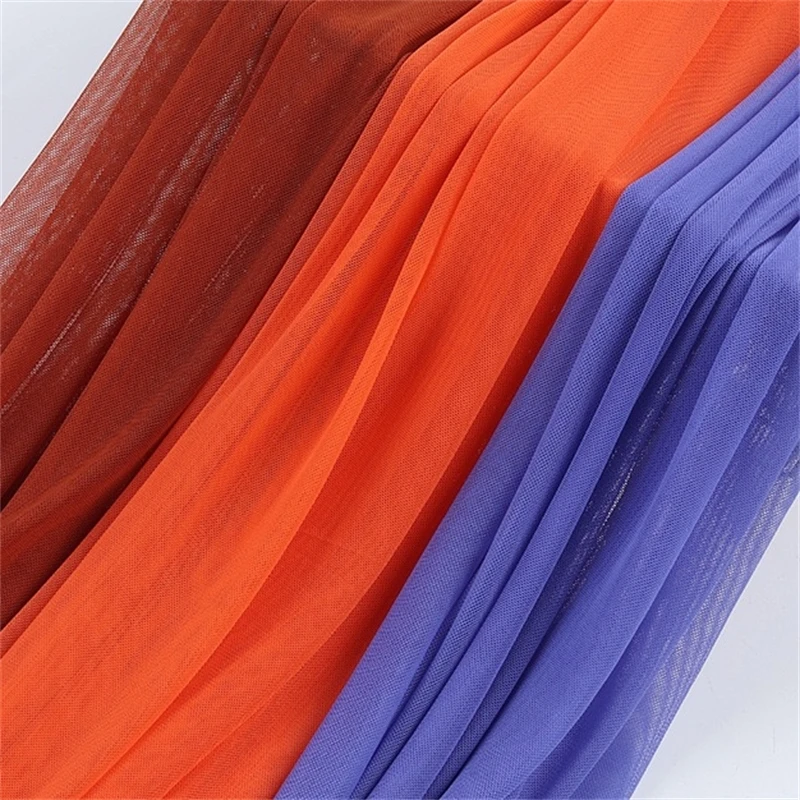 High-elastic 92%Nylon 8%Spandex 40D mesh fabric for underwear wedding dress