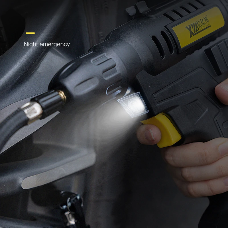 Cordless Tire Inflator Air Compressor 12V Rechargeable Battery Powered 150PSI Portable Handheld Air Pump for Cars - view 6