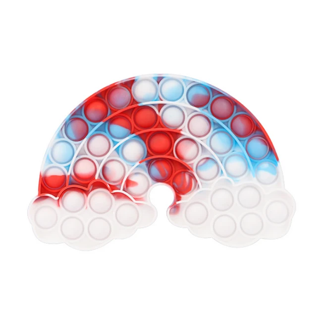 Новинка от KCT Amazon, игрушки-антистресс с пузырьками для детей, забавная морковка, особые Радужные облака, игрушки для снятия стресса