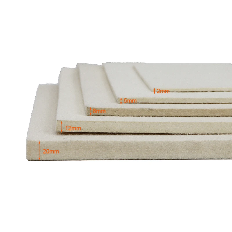 Lot de 10 feuilles de feutre blanc pour travaux manuels, 29 x 18 cm, tissu doux pour travaux manuels, patchwork, couture, projets décoratifs