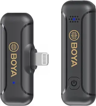 BOYA BY-WM3T2 Wireless Lavalier Microphone for Phone Plug&Play for Live Outdoor Interview Vlog Video Wireless Microphone