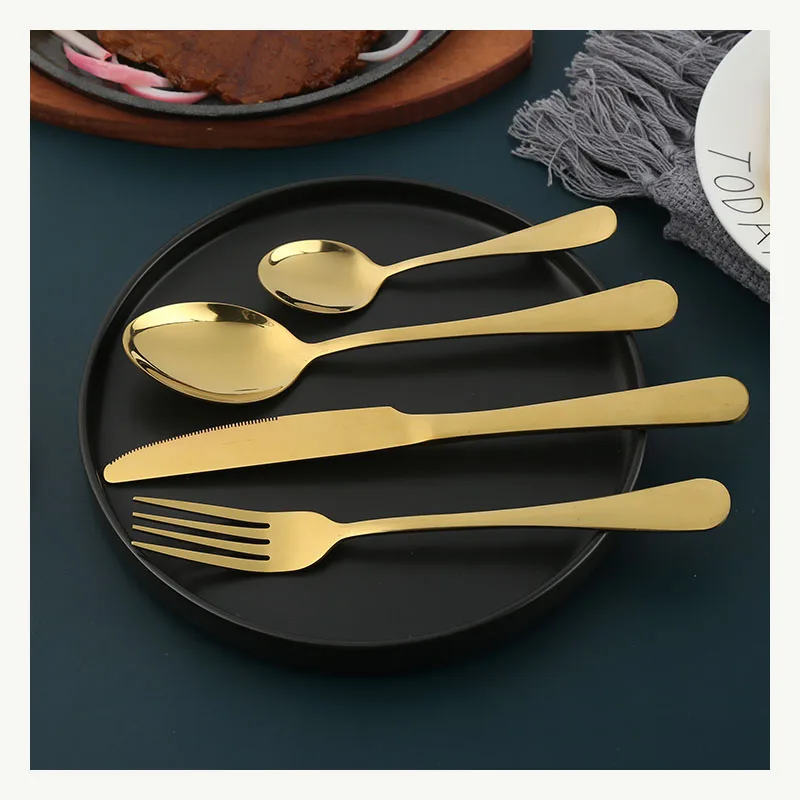 Wholesale Flatware Stainless Steel Cutlery Set Wedding Knife Fork Spoon