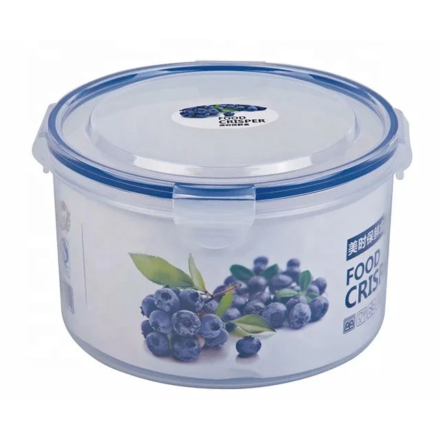 1250 ml Rectangular Airtight Plastic Snack Box Dry Food Biscuit Storage Container