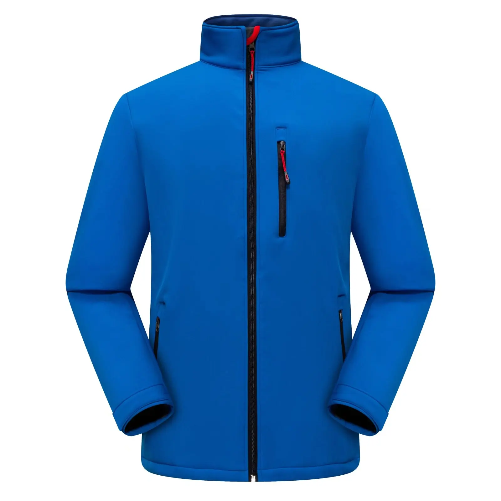 Customized Logo Printing Zipper Iguana Ski Corduroy Jacket Men