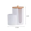 White cylindrical cap