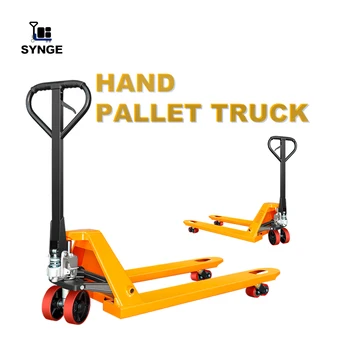 SYNGE China Manual Pallet Truck with Nylon PU Wheels 2 Ton 3 Ton 5 Ton Capacity Hand Trolley