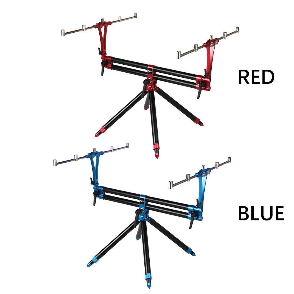 New Upgrade Foldable Rack 270 Adjustable Aluminum Alloy Fishing Rod Stand 4  Legs Rod Holder Portable Carp Fishing Rod Pod