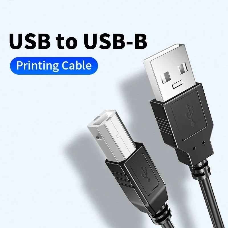 2.0 USB Scanner Printer Cord High Speed Type-A to USB B Cable for Canon Epson HP Dell 1M 1.5M 1.8M 2M 3M 2.0 USB Printer Cable