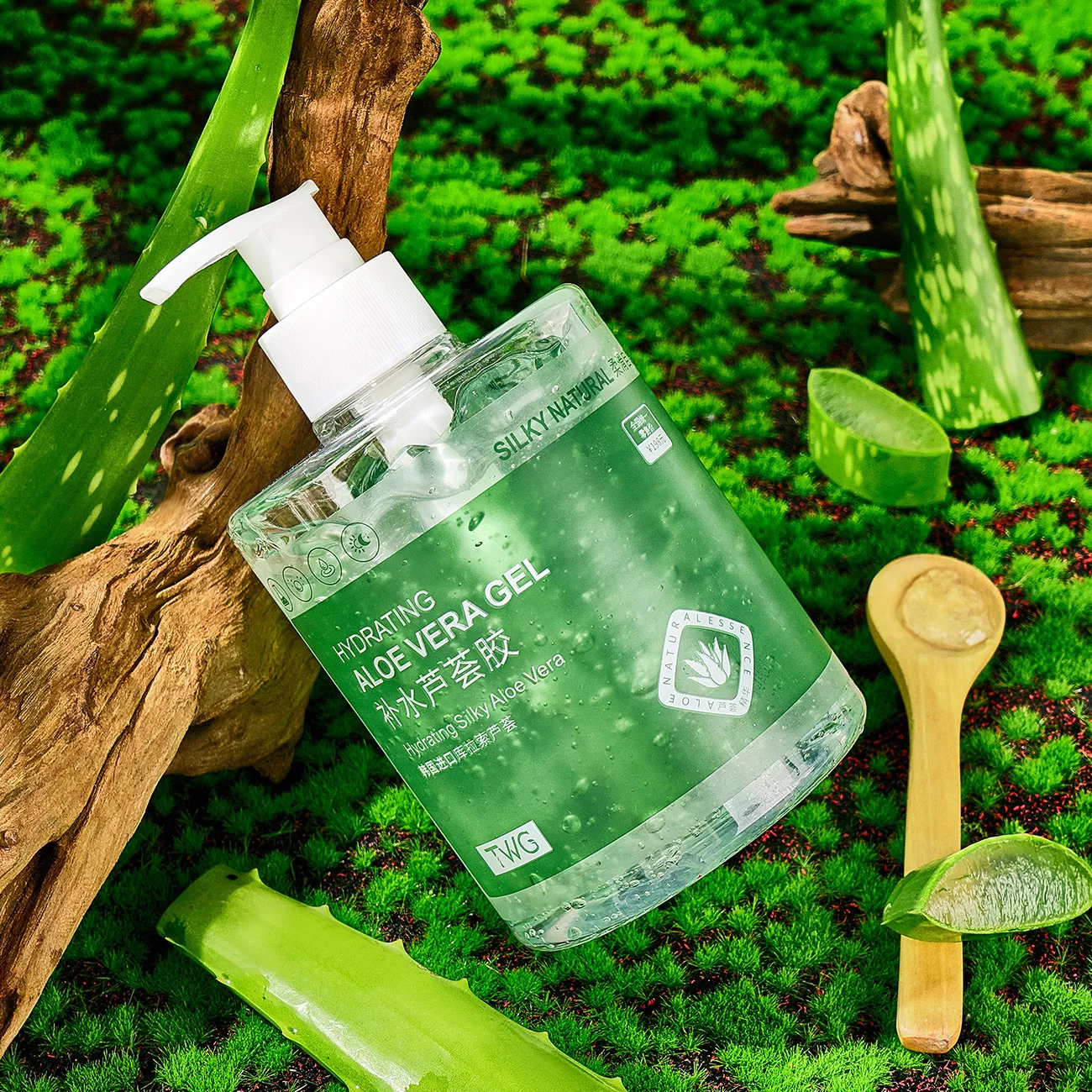 TWG RTS Natural Aloe Vera Face Gel - Moisturizing and Soothing After Sun  Care for All Skin Types, 500g
