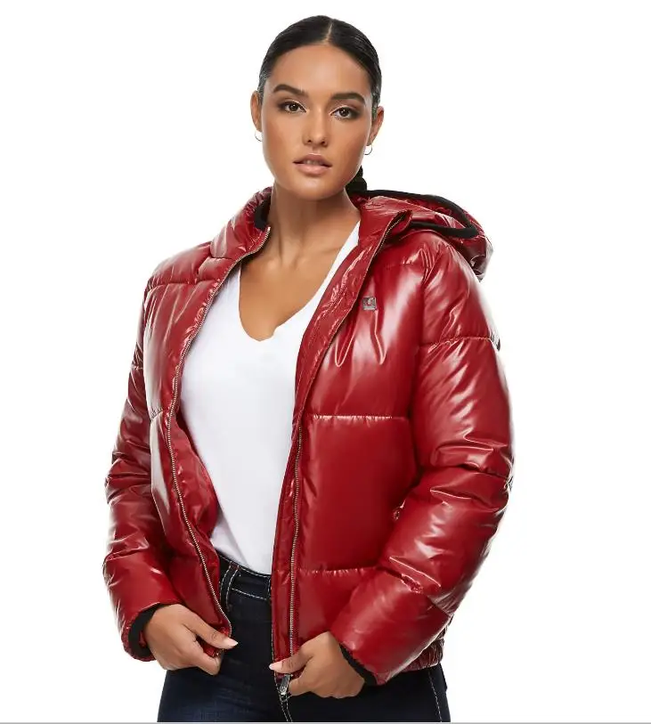 Fashionable Full Sleeve Warmer Puffer Bubble Jacket Coats Women Wholesale Red Long Vest Women Puffer Jacket Alibaba