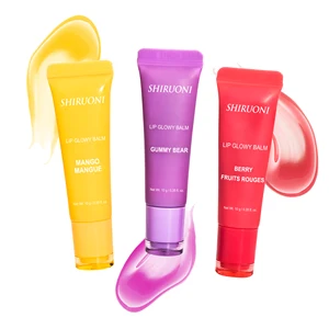 OEM ODM Organic Vegan Lightening Lip Butter Balm Set Hydrated Lip Cream Nourishing Shea Butter for Dry Cracked Lips