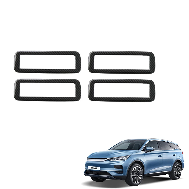 Car Top Air Vent Cover for BYD Tang Accessories ABS Carbon Fiber Pattern Air Vent Cover Interior Accessory