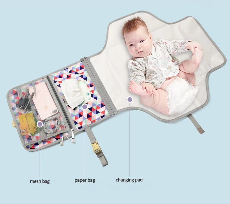 Fashion Portable Lightweight Folding Mommy Mummy Diaper Changing Pad