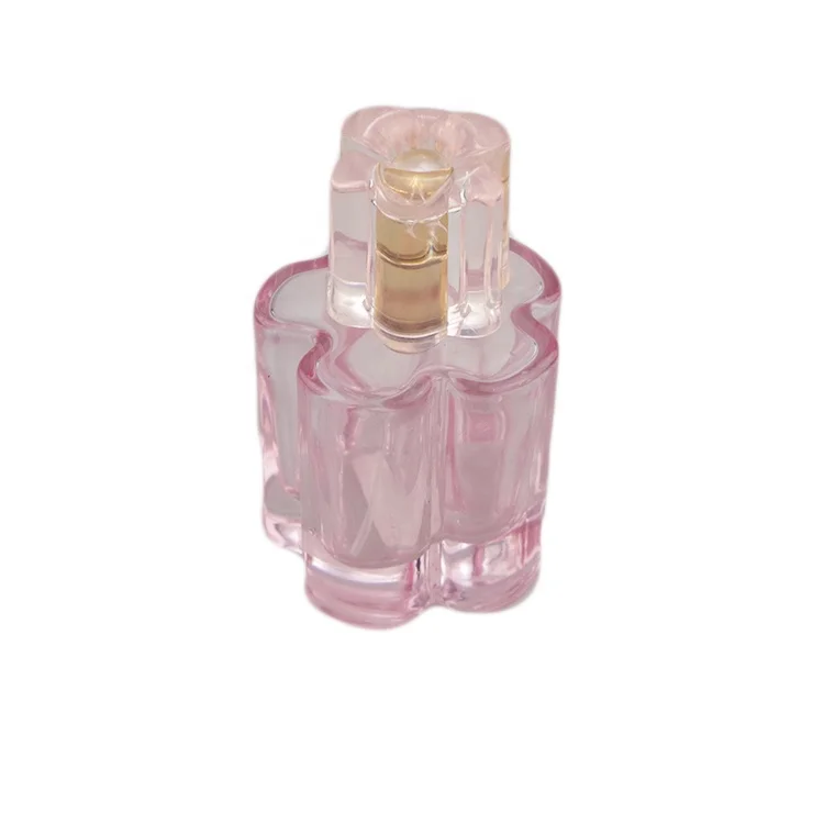 ピンクの花の色丸い正方形の形50ml卸売ガラス香水スプレーボトル花の形のふた付き Buy 香水ガラスボトル 香水花スプレー蓋 無料サンプル Product On Alibaba Com