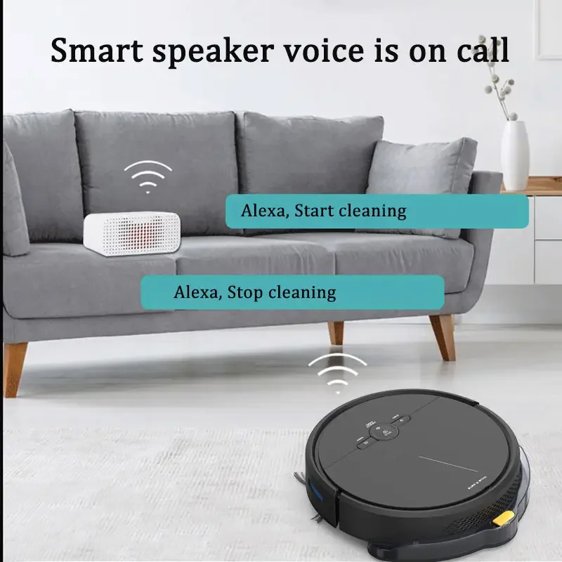 Glomarket Tuya Smart Robot Vacuum Cleaner Wifi With Water Tank App Control Floor Sweeping