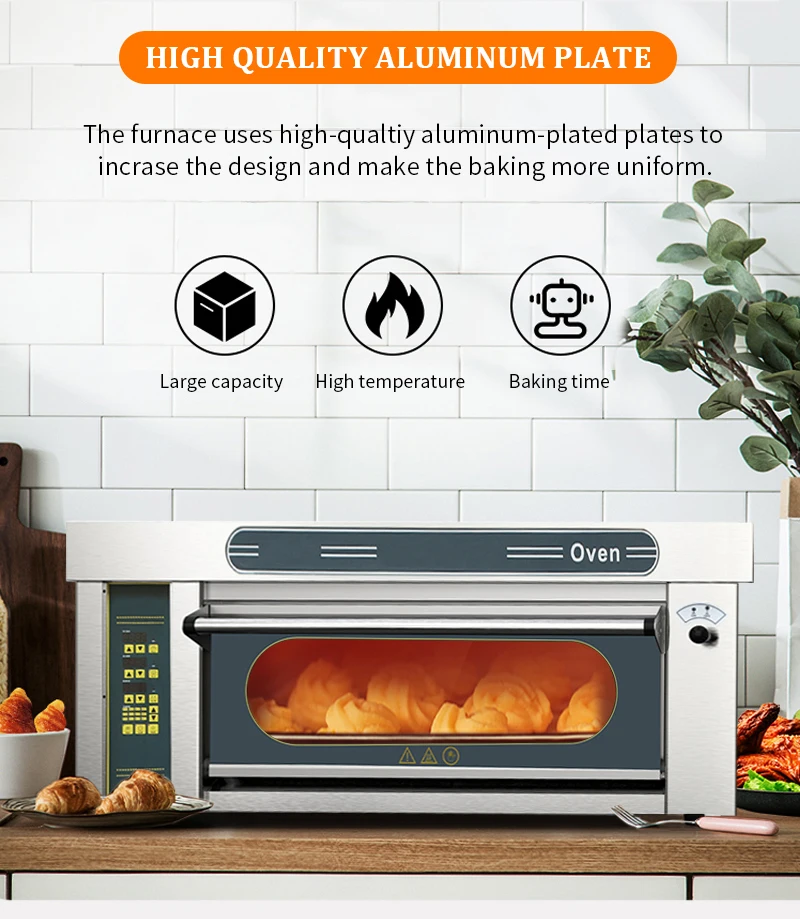 High Quality Horno Electric 1 2 3 Deck Oven Baking Shop Machines Bakery