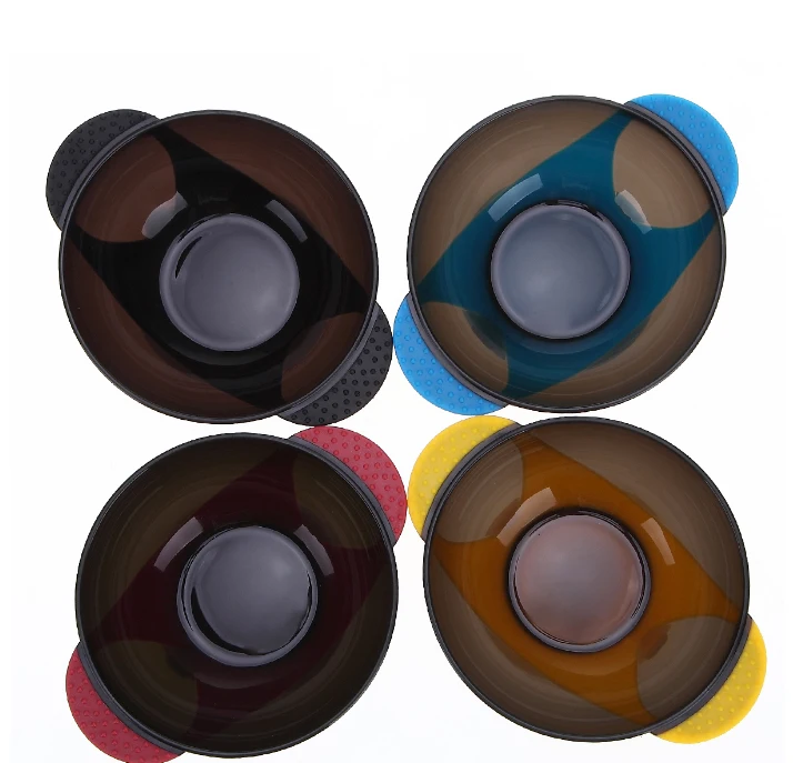 Новый стиль, чаша на присоске для выпечки, противоскользящая чаша для смешивания цвета силикагеля, уход за волосами, перевернутая пленка на присоске, четыре цвета