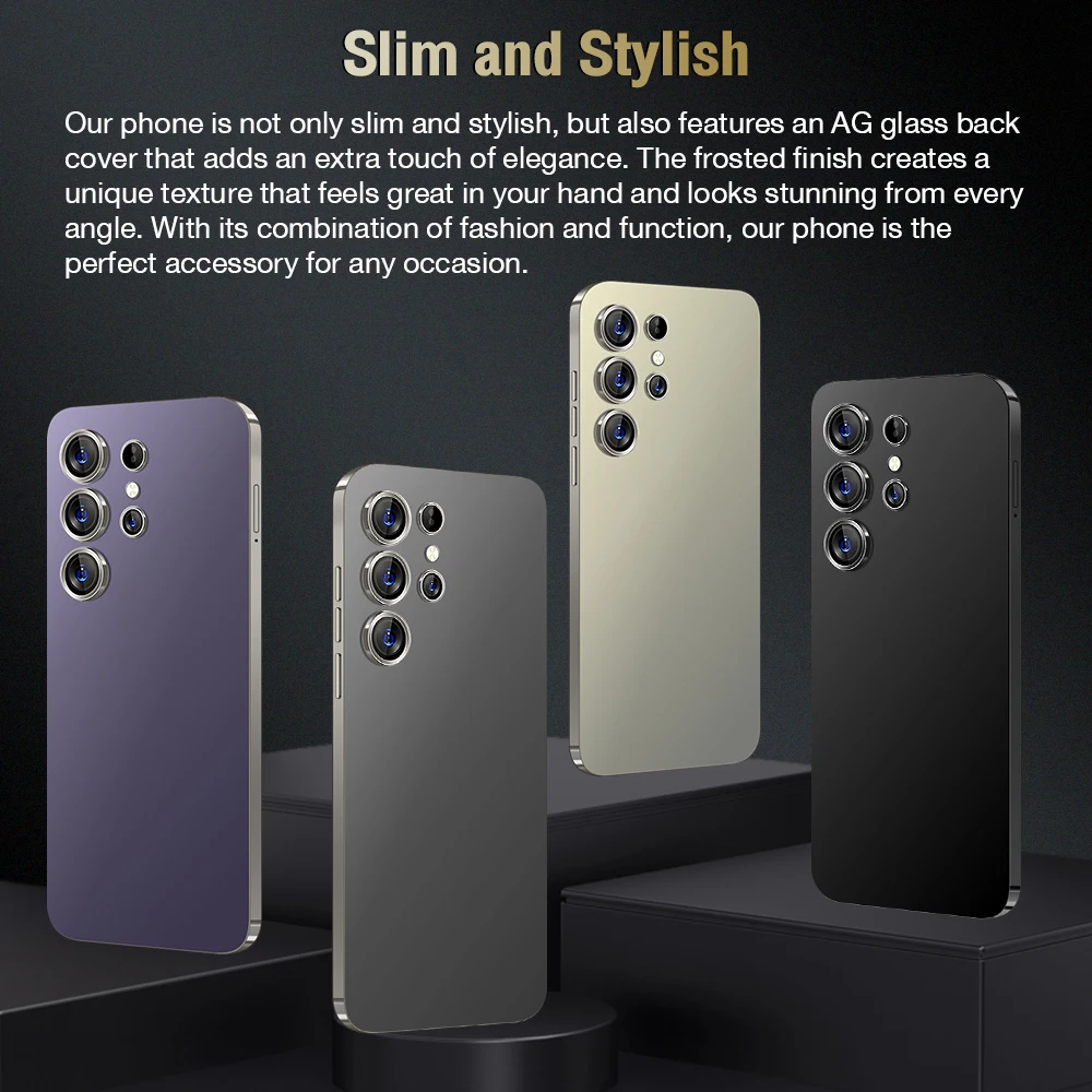 Latest Global Version Smartphone S25 Ultra+ Fold Design Phone High Refresh Rate Screen GPS Spotify 5g LTE Cell Mobile Phone