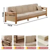 Five-seat seating [Natural wood color]