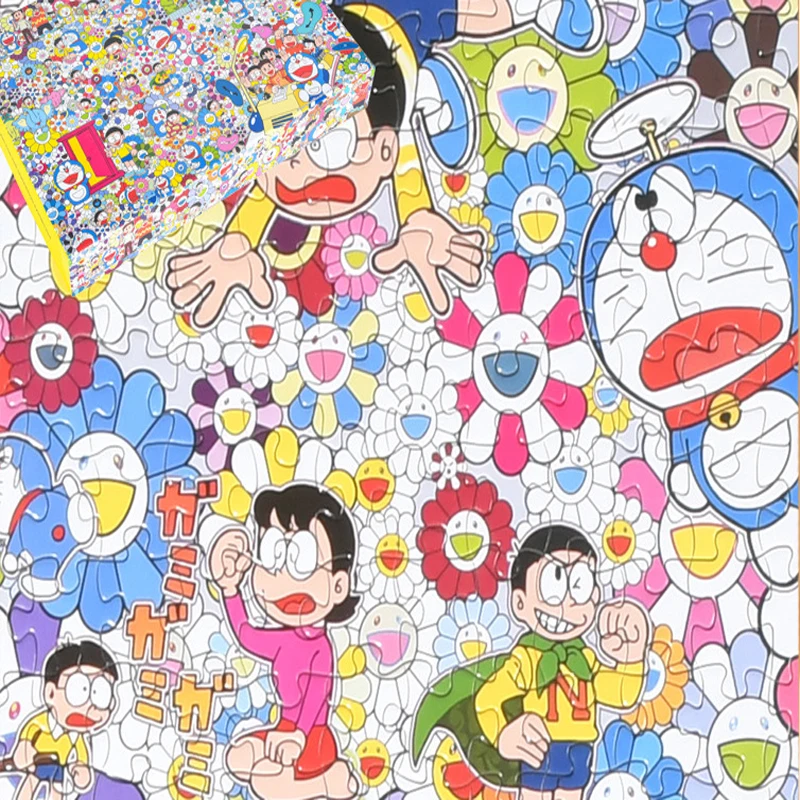 Murakami Takashi Doraemon Solar Flower Robot Cat Puzzle