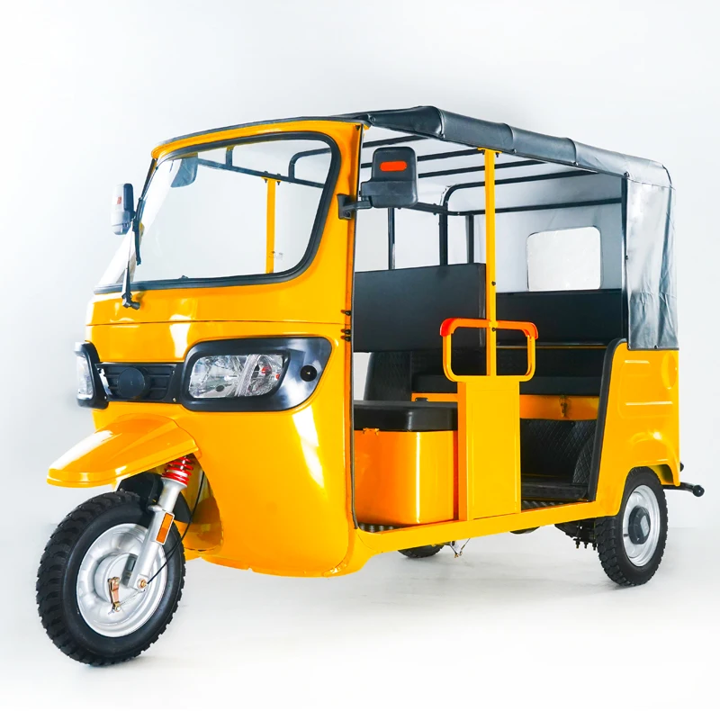 Auto Rickshaw Three Wheel Electric Customized Spare Tire Long Range Distance Durability Urban Transportation