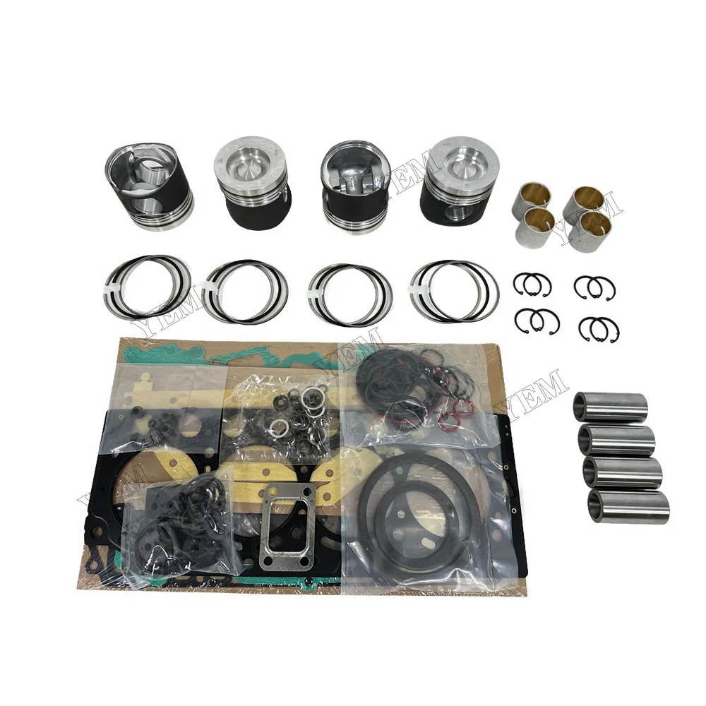Engine Overhaul Kit With Piston Rings Cylinder Gasket Set Compatible for Volvo D4D Engine Parts Engineering Machinery Part 6