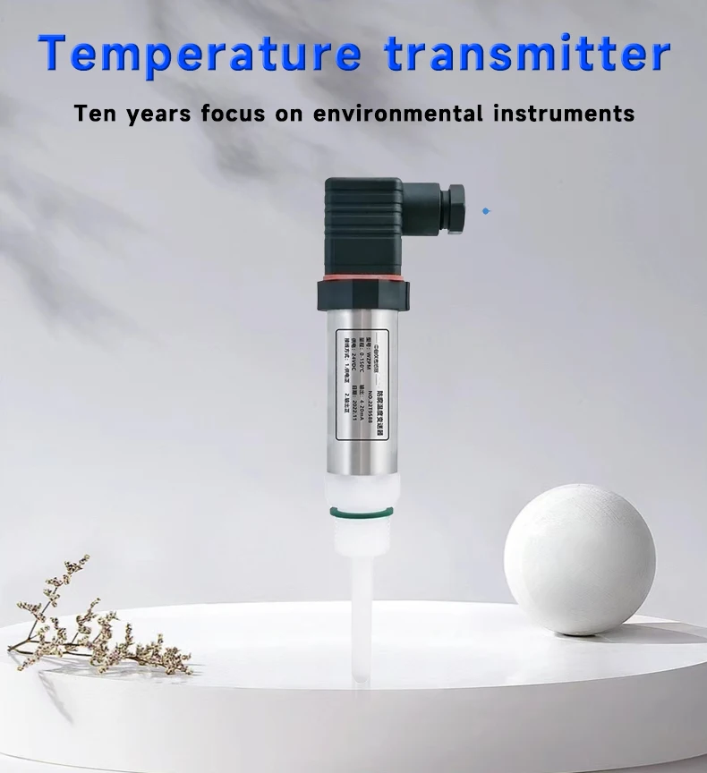 Pt100 Temperature Transducer 420ma Temperature Sensor Resistant