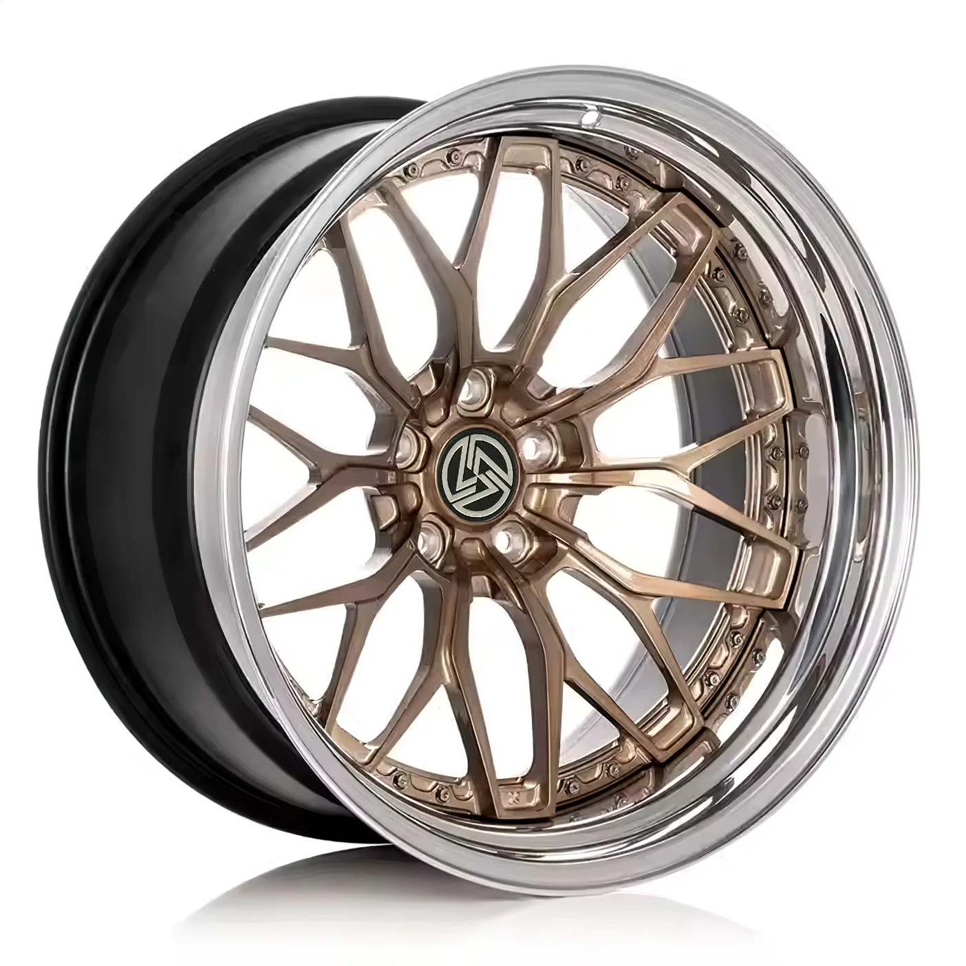 XL 3-Piece Hot Sale Customized Forged Off-road Car Wheels Rim 17-26 Inch Bronze Deep Dish Aluminium Alloy Wheels for Toyota Jeep - Image 2