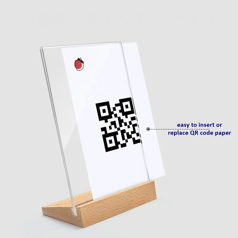 Acrylic QR Code Display Stands - Enhance Business Signage