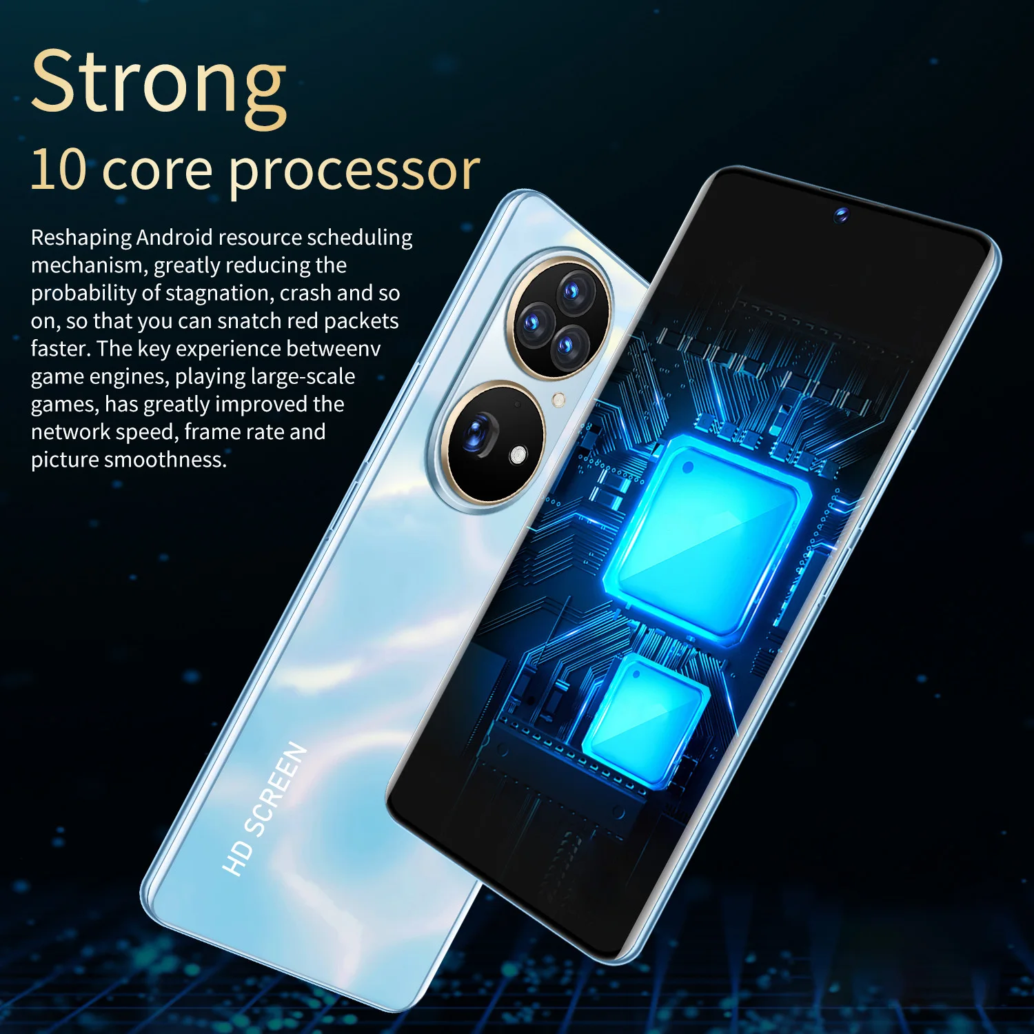 7.3inch 16+512gb Flash Memory 10 Core Processor Huwei P50 Pro Original ...