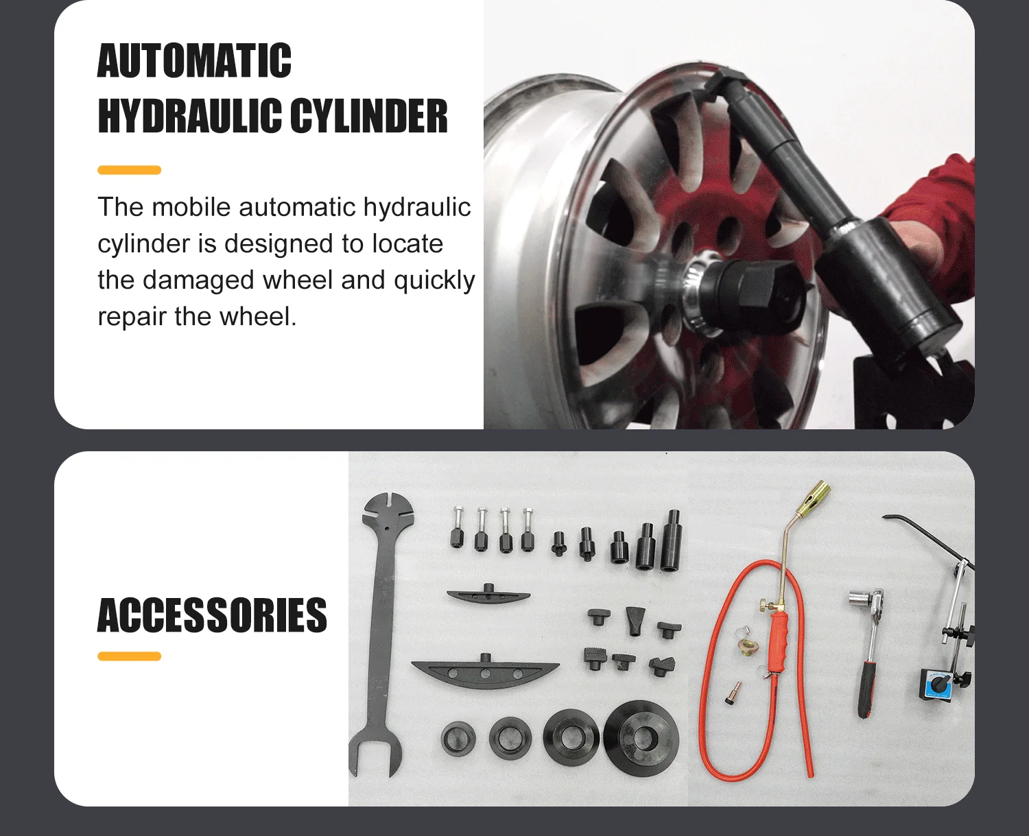 Alloy Wheel Alignment Repair Tools Car Wheel Straightening Machine