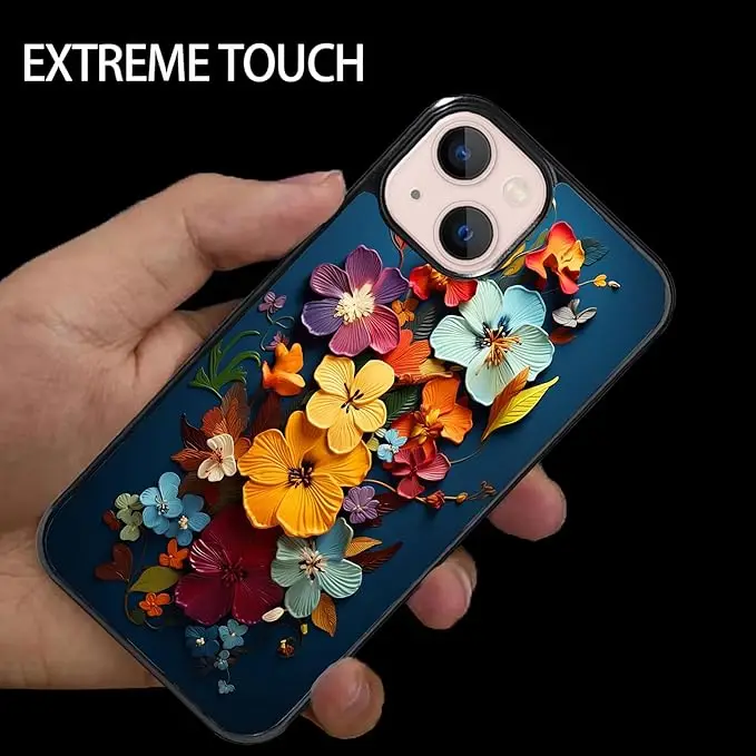 Laudtec Colourful Floral Designed Garden Flower Prints Case for iPhone 15 pro max Slim Fashion Designs Protective Case manufacture